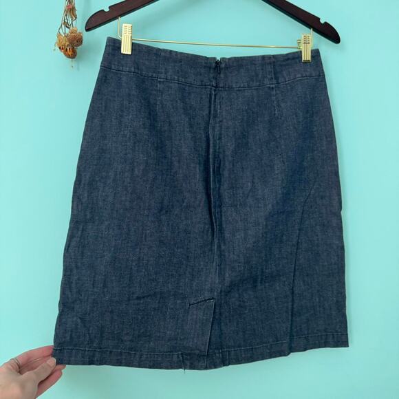 2000s denim mini skirt business casual - Picture 4 of 4